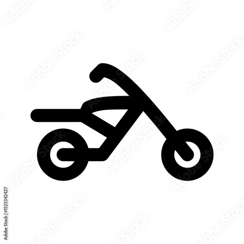 Transportation Icon Racing Motorcycle. Perfect for speed, sport, or competitive two wheeled vehicles.