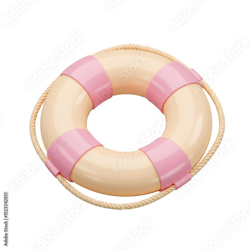 3d Illustration of Pink Cre...