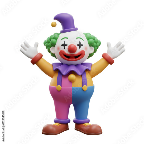 3D Render of Clown Characte...
