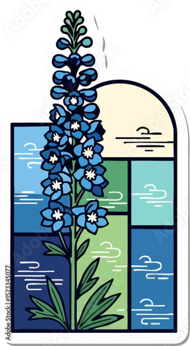 Blue Delphinium