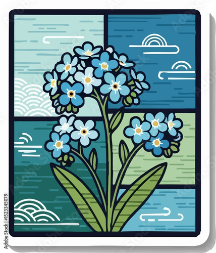 Blue Forget-Me-Not