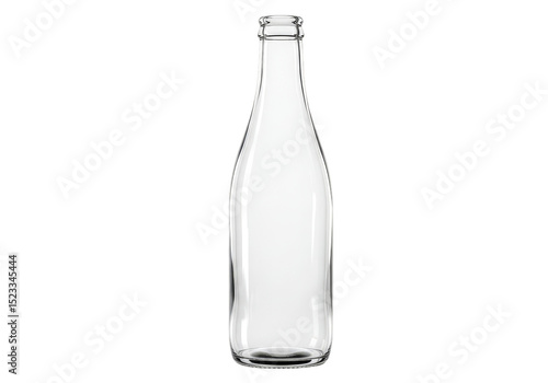 Wallpaper Mural Illustration of Clear Glass Bottle Mockup Liquid Drink on Transparent Background Torontodigital.ca