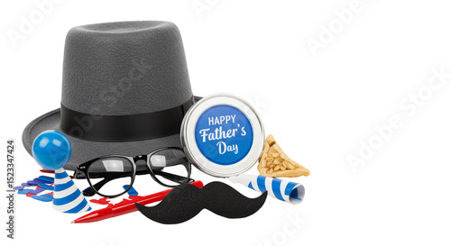 Wallpaper Mural Celebratory Fathers Day Decoration with Hat Transparent Background Torontodigital.ca