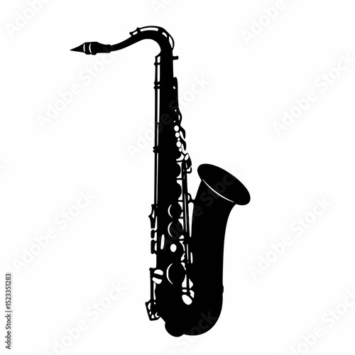 saxophone isolated on white