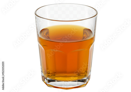 Wallpaper Mural Illustration of Amber Whiskey in Glass Transparent Refreshment Beverage Torontodigital.ca