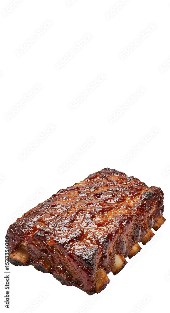 Isolated BBQ Ribs on Transparent Background Food Gourmet Meat Isolated BBQ Ribs on Transparent Background Food Gourmet Meat