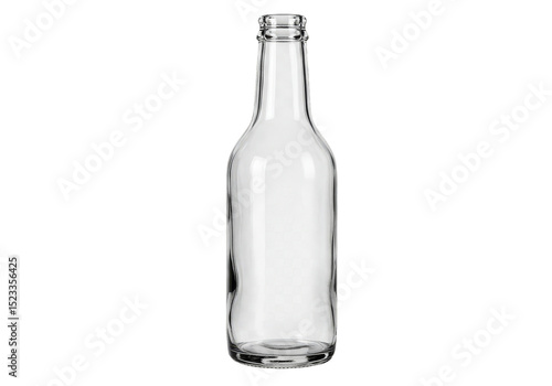 Wallpaper Mural Isolated Clear Empty Glass Bottle for Alcohol Beverage on Transparent Background Torontodigital.ca