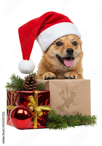 Festive Portrait Of Dog In ...