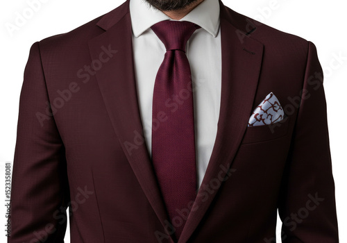 Formal Wear Maroon Suit Wit...