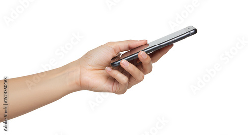 Hand Holding a Modern Mobil...
