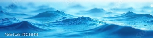 Serene, repeating wave pattern on a tranquil, blue-toned surface Perfect for meditation, relaxation, and calming design projects Subtle texture adds visual interest , texture, fluid, flowing