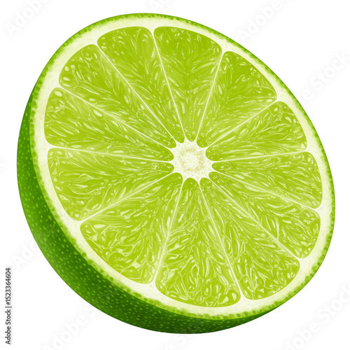 Illustration Half Green Lim...