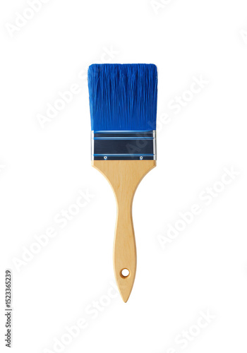 Wallpaper Mural Isolated Paintbrush Blue Bristles on Transparent Background Art Tool Torontodigital.ca