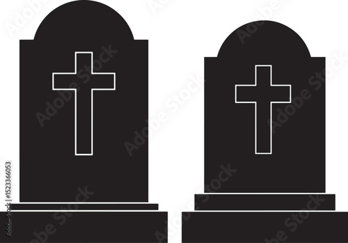 Death symbol skull danger warning vector illustration