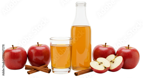Illustration of Apple Juice...