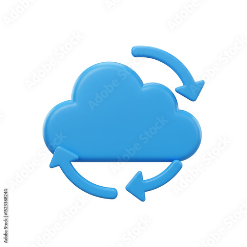 Illustration of Blue Cloud ...