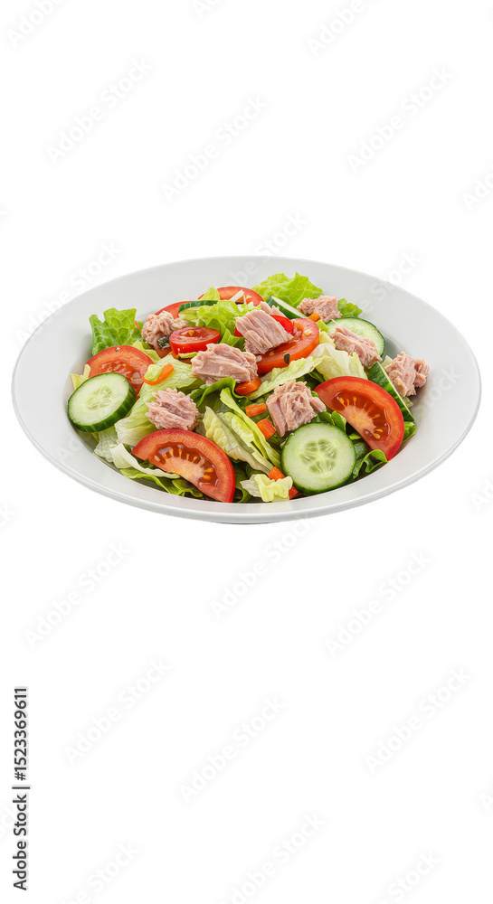 Isolated Salad Food Photography of Tuna Cucumber and Tomato Transparent Isolated Salad Food Photography of Tuna Cucumber and Tomato Transparent