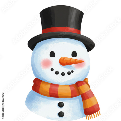 Illustration of Cheerful Sn...
