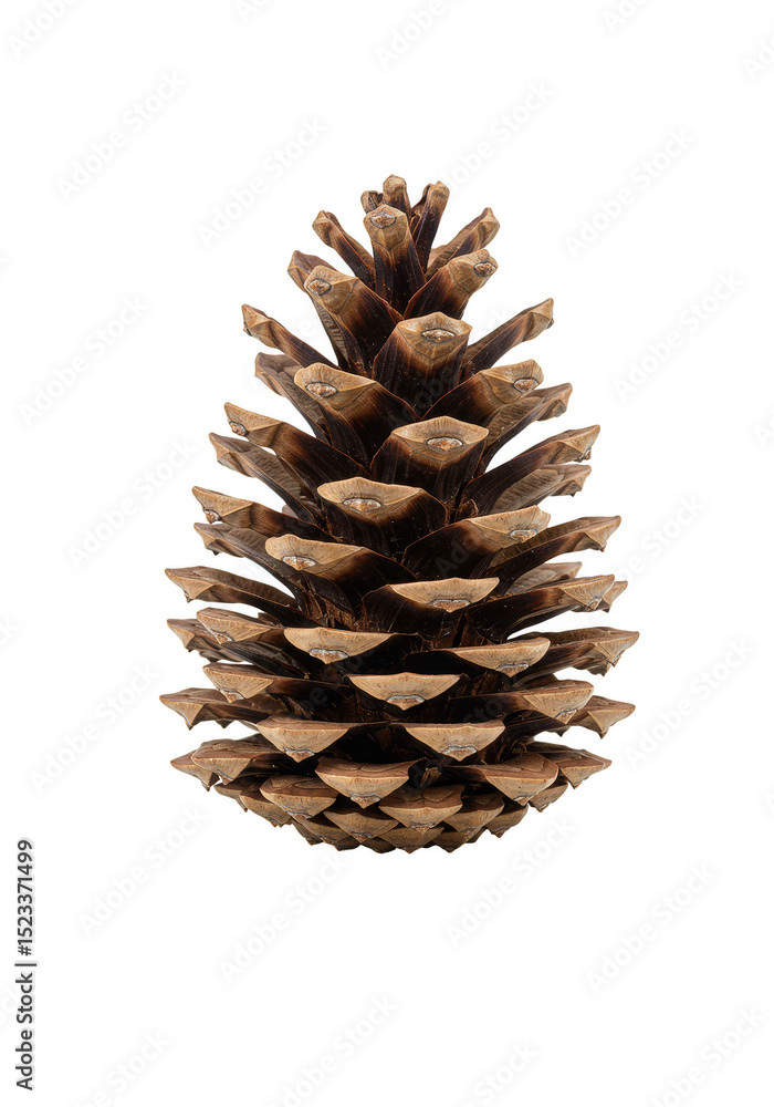 Isolated Brown Pine Cone on Transparent Background for Decoration Isolated Brown Pine Cone on Transparent Background for Decoration