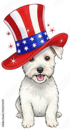 Illustration Of Dog With Pa...