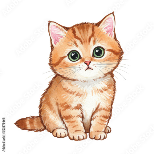 Illustration Of Ginger Kitt...