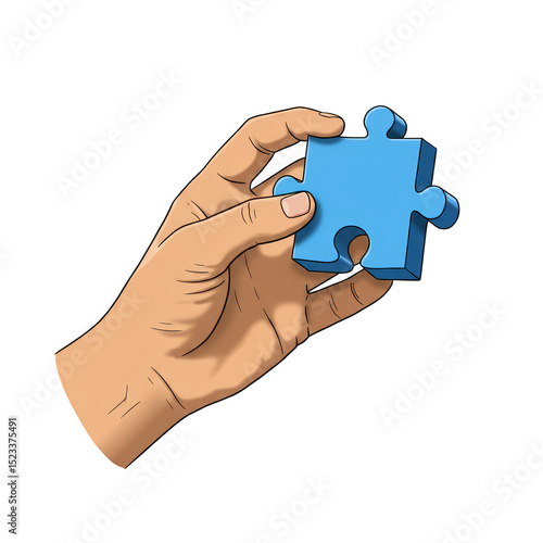 Illustration of Hand Holdin...