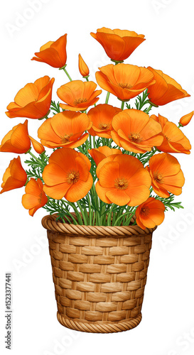 Illustration of Orange Popp...