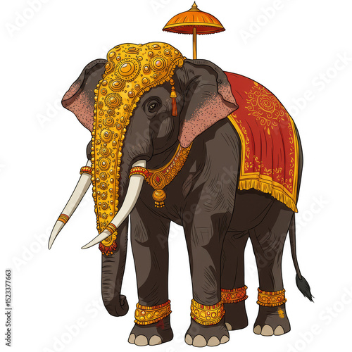 Illustration Of Ornate Indi...