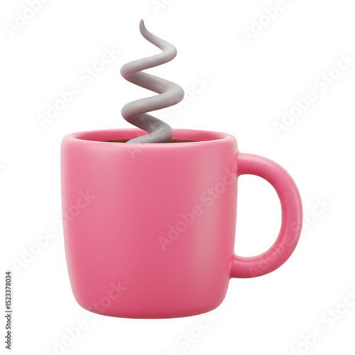 Illustration of Pink Coffee...