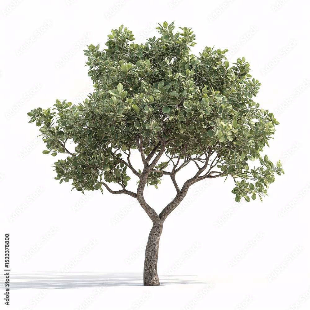 Obraz premium Green Leafy Trees. Vibrant Nature and Botanical Beauty in Outdoor Landscapes