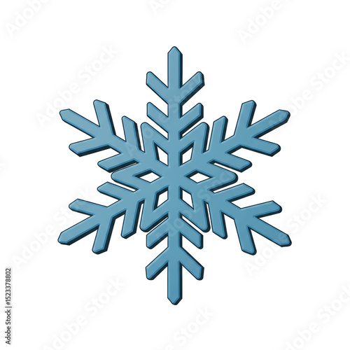 Isolated Transparent Snowflake Illustration For Winter Holidays and Season