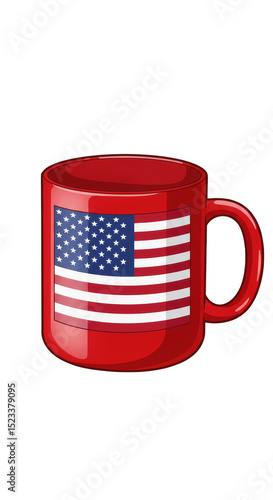 Illustration of Red Mug Fea...