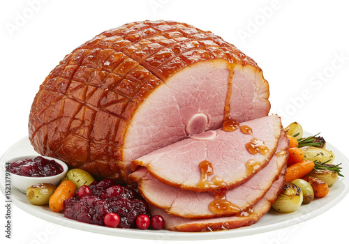 Wallpaper Mural Isolated Holiday Ham with Transparent Background Delicious Baked Dish Torontodigital.ca