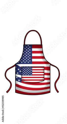 Illustration of Usa Flag Ap...