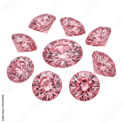 Illustration Pink Round Dia...