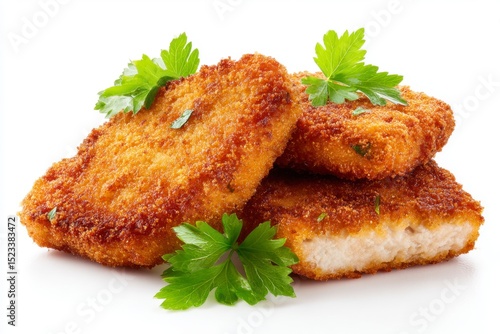 Fried Chicken Cutlet with Parsley