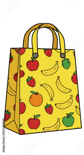 Illustration Yellow Shoppin...
