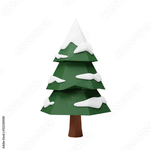 Isolated 3D Christmas Tree ...