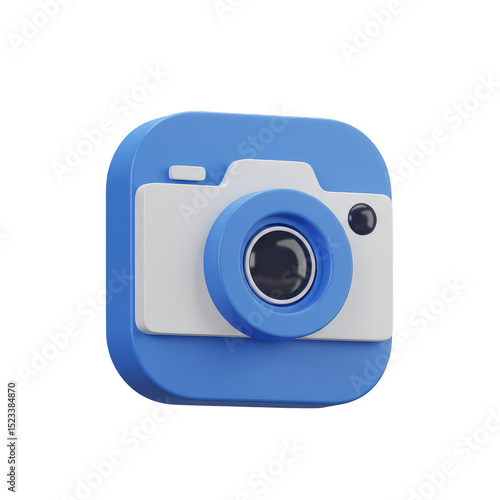 Isolated 3D Render of a Blu...
