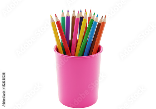 Isolated 3D Render of Color...