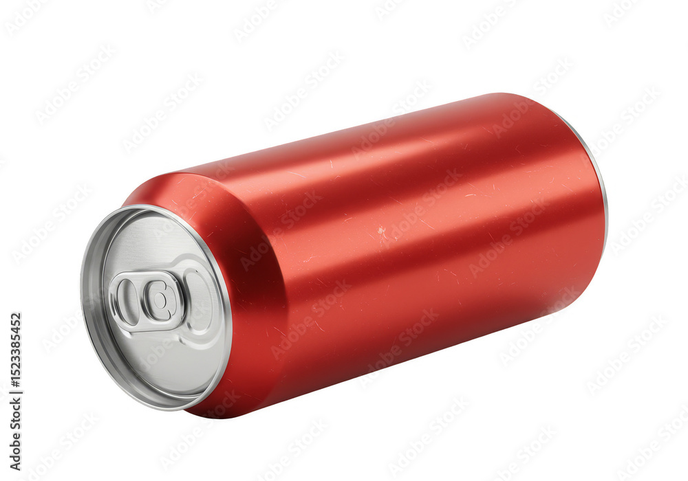 Isolated 3d Render of Red Aluminum Soda Can with Transparent Background Isolated 3d Render of Red Aluminum Soda Can with Transparent Background