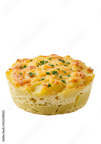 Isolated Baked Potato Food Dish with Cheese and Herb Transparent