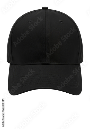 Isolated Black Baseball Cap...