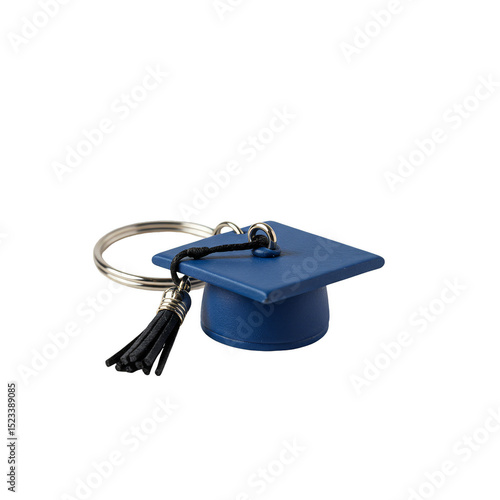 Isolated Blue Graduation Ca...