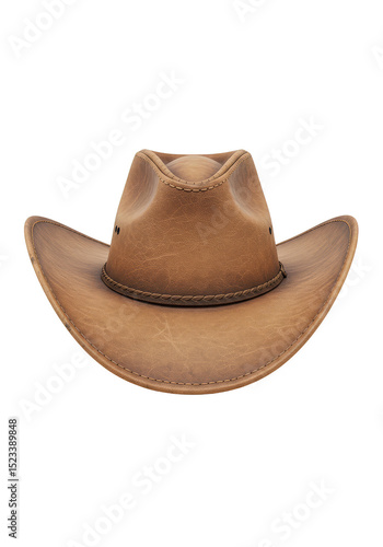 Isolated Brown Cowboy Hat F...