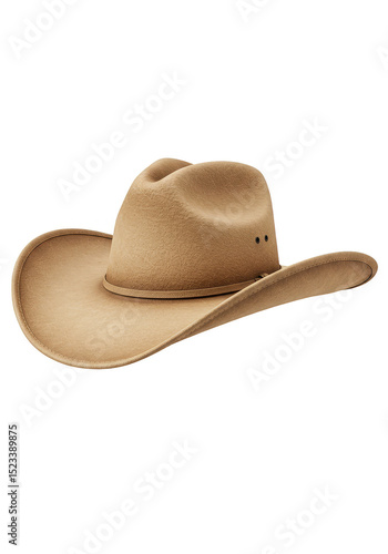 Isolated Brown Cowboy Hat W...