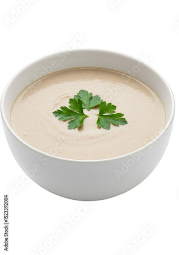 Isolated Creamy Mushroom So...