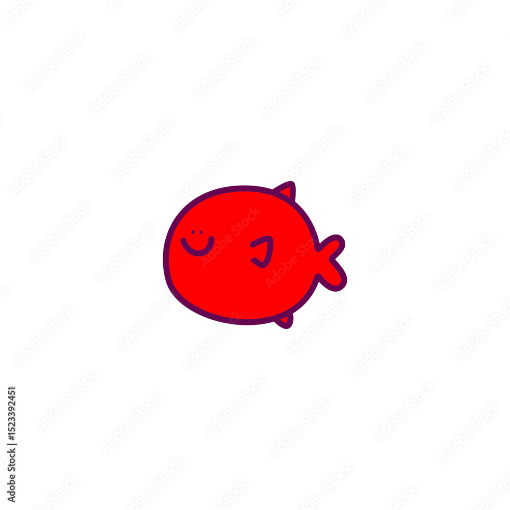 Obraz premium Fish cartoon design vector illustration