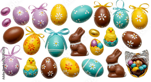 Isolated Easter Chocolate E...