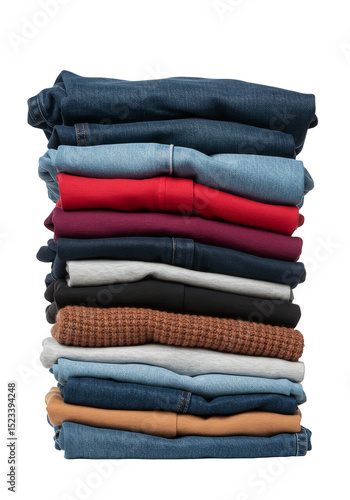 Isolated Garment Stack Pile...